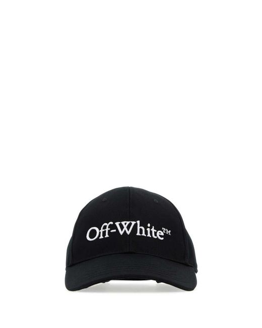 Off-White c/o Virgil Abloh Black Off- Embroidered Logo Baseball Cap With