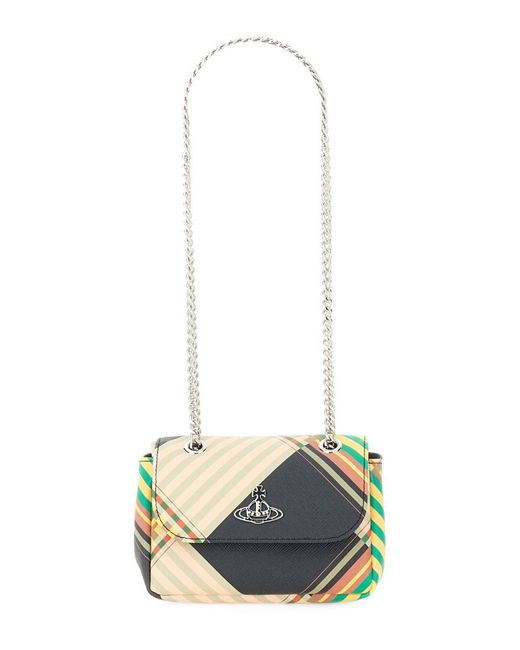 Vivienne Westwood White Small Bag With Chain