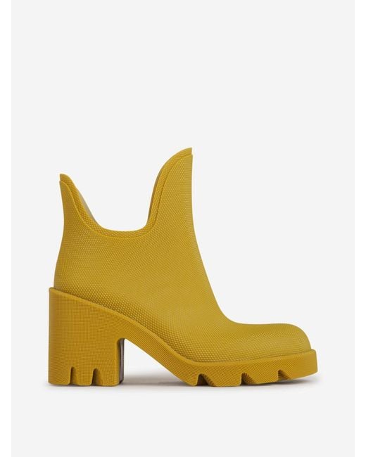Burberry Yellow Marsh Heel Boots