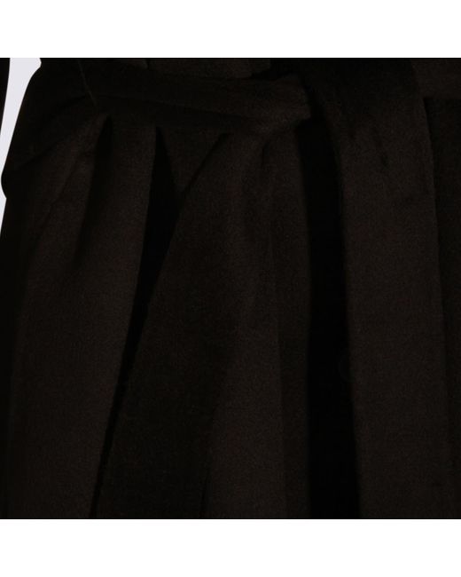 The Dynamis Studio Black Dark Wool Coat