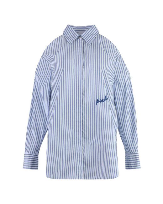 Pinko Blue Canterno Striped Shirt
