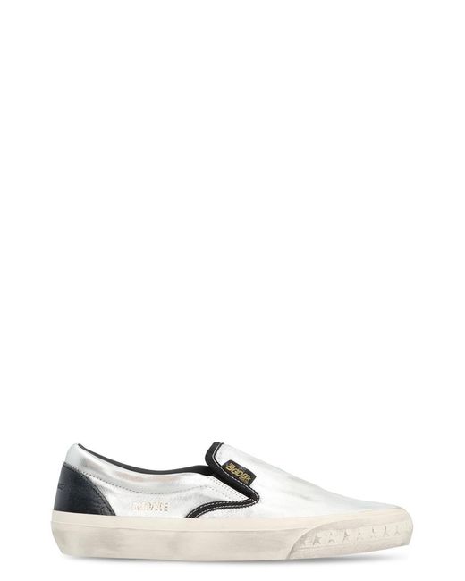 Golden Goose Deluxe Brand White Vce Slip-On Sneakers