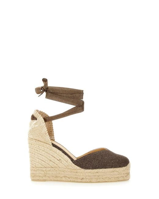 Castaner Metallic Espadrille "Clear"