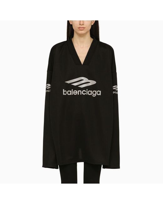 Balenciaga 3 B Sports Icon Black T Shirt