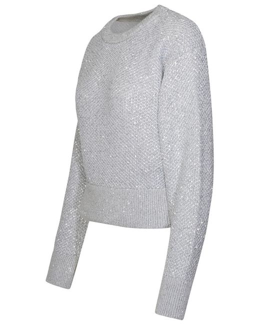 Stella McCartney Gray Grey Wool Blend Sweater
