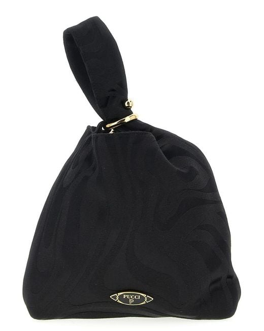 Emilio Pucci Black 'Emilio' Clutch