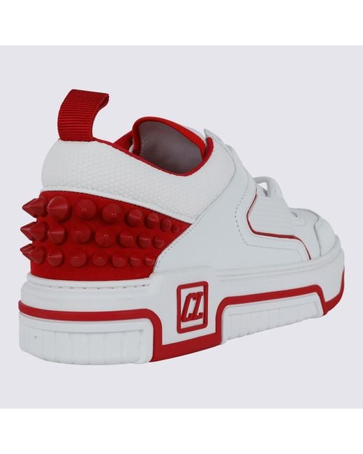 Christian Louboutin White And Leather Astroloubi Sneakers for men