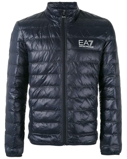 blue ea7 coat