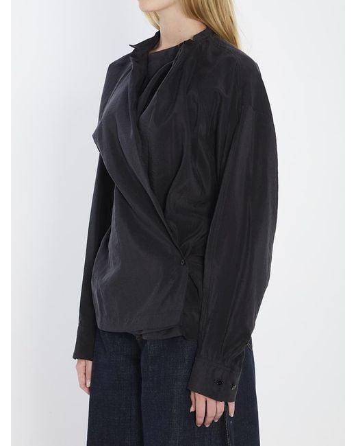 Lemaire Black Twisted Top