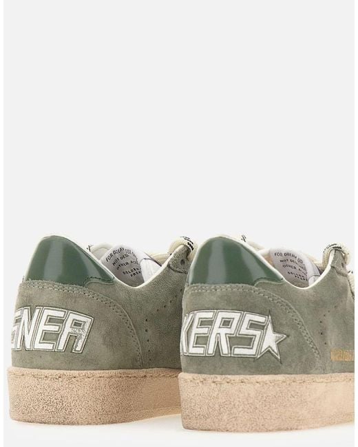 Golden Goose Deluxe Brand Green "Ball Star Suede" Sneakers