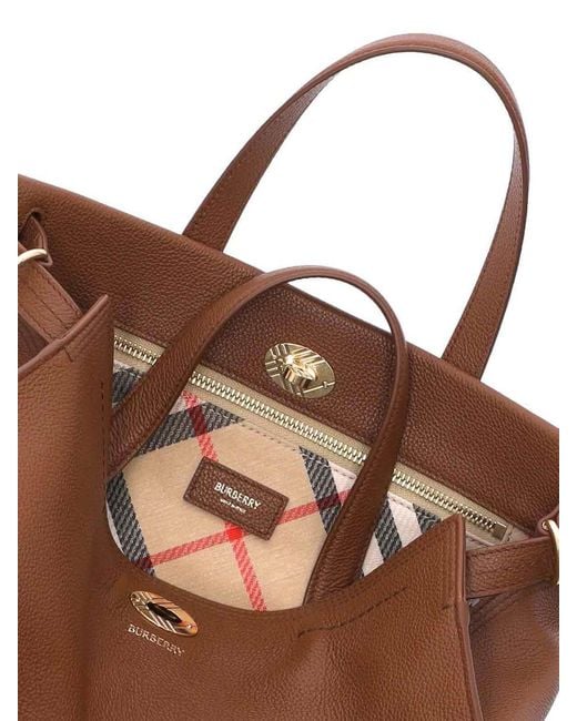 Burberry Brown 'Cotswolds' Small Tote Bag
