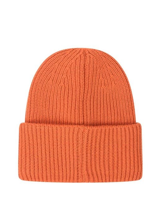 Moncler Orange Beanie for men