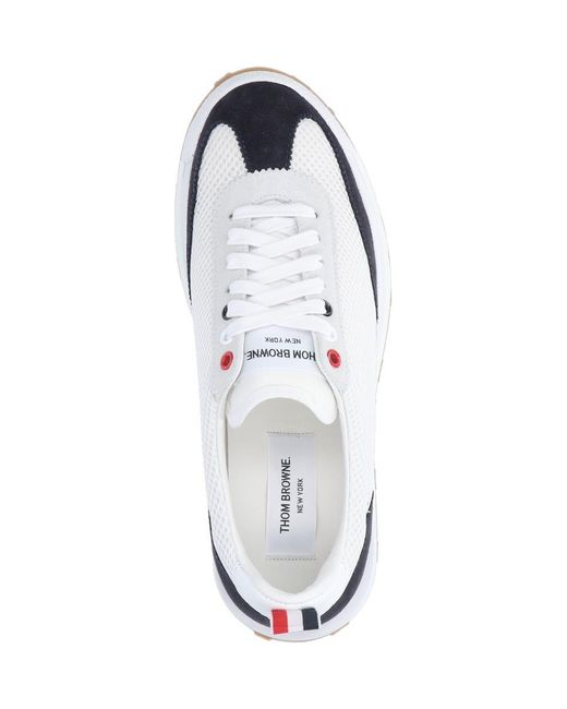 Thom Browne White "tech Runner" Sneakers for men