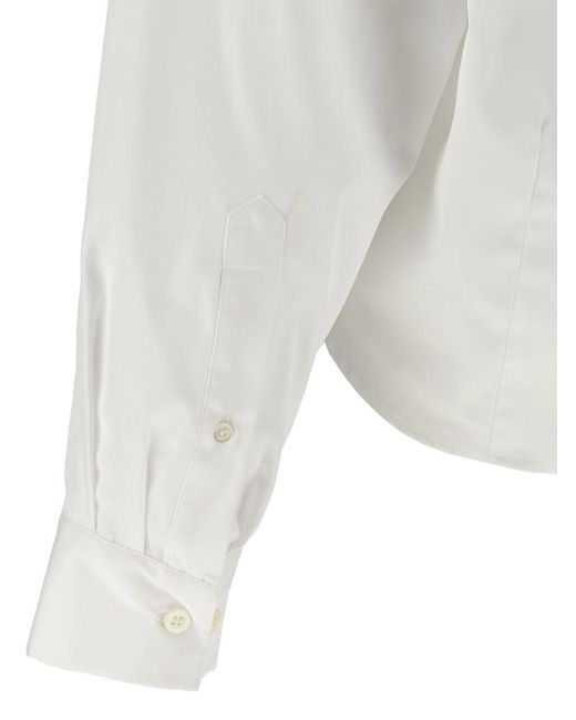Dries Van Noten White 'Camiel' Top