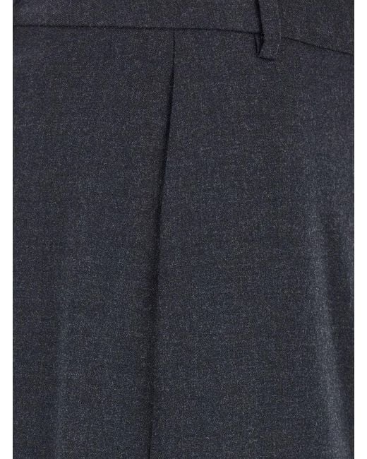 Theory Blue Midi Skirt With Slit