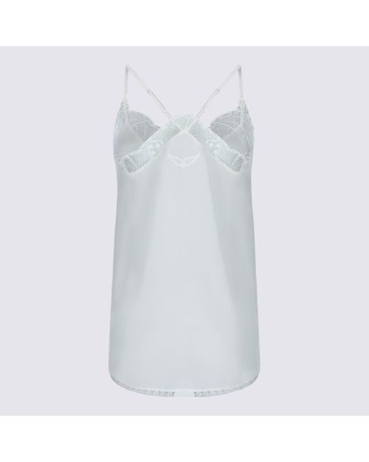 Zadig & Voltaire White Silk Top