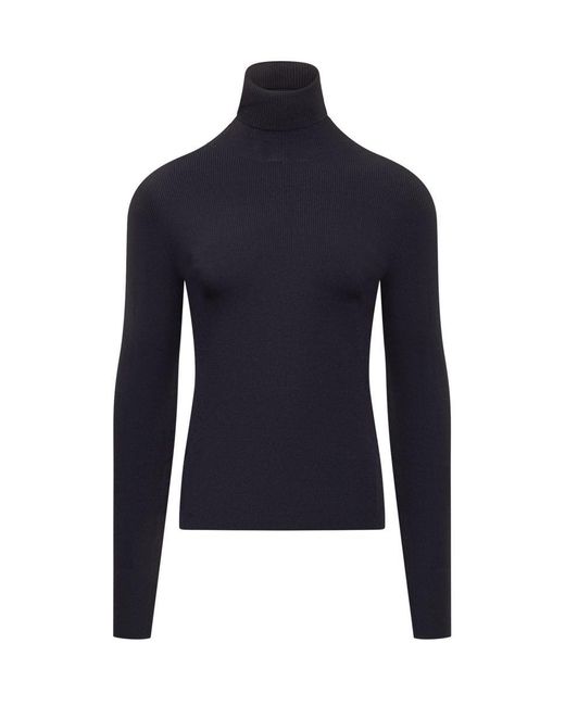 Off-White c/o Virgil Abloh Blue Turtleneck Sweater for men