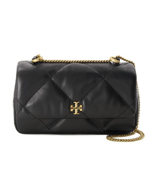 Tory Burch Black Kira Diamond Quilt Mini Flap Bag