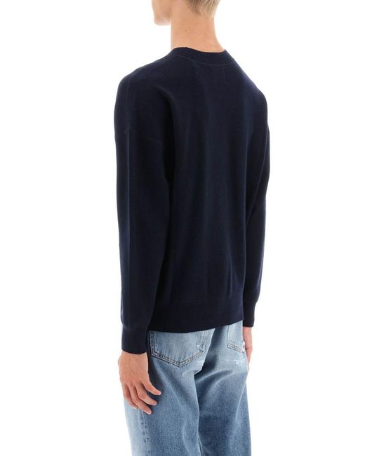 Isabel Marant Blue Wool Cotton Atley Sweater for men