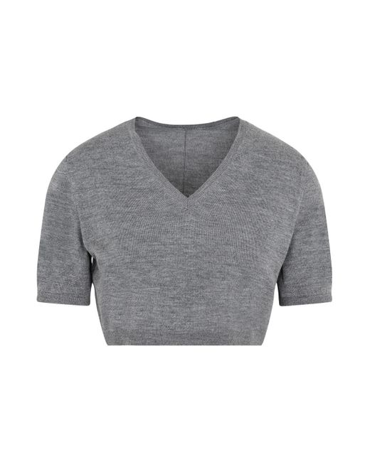 The Row Vic Top Tops in Gray | Lyst