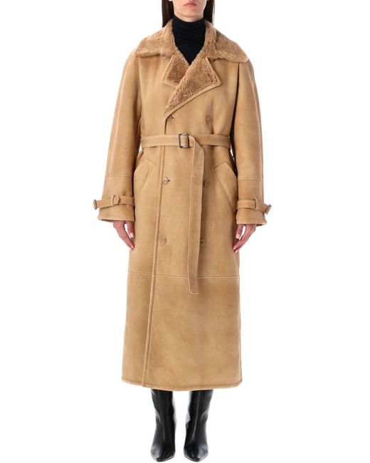 S.w.o.r.d 6.6.44 Natural 6.644 Long Shearling Coat