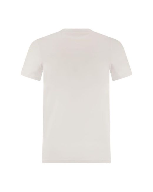 Kiton White Stretch Cotton Undershirt for men