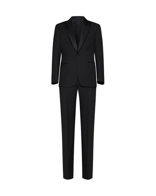 Giorgio Armani Black Virgin Wool Tuxedo for men