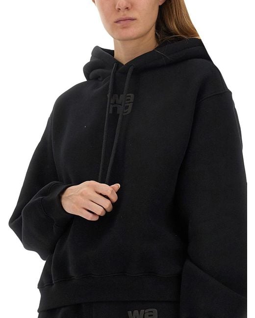 Alexander Wang Black Essential Sweatshirt