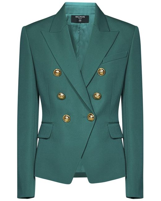 Balmain Green Paris Blazer