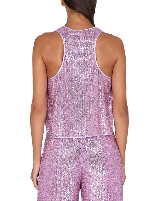 Tom Ford Purple Sequined Top