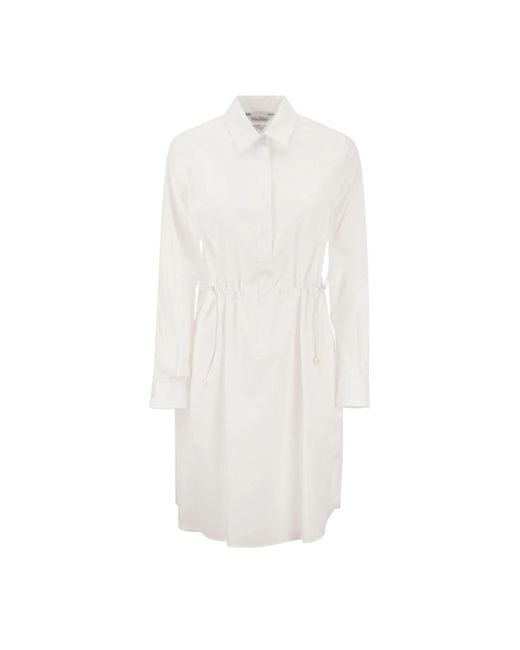 Max Mara White Poplin Shirt Dress