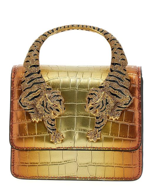 Roberto Cavalli Metallic 'Roar' Small Handbag
