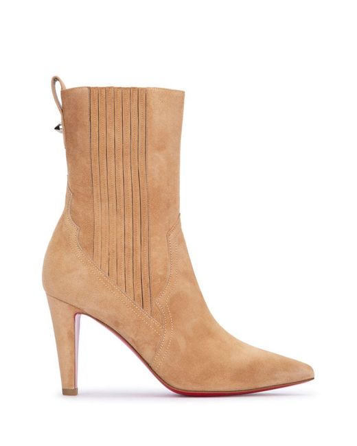 Christian Louboutin Brown Santigag Leather Boots