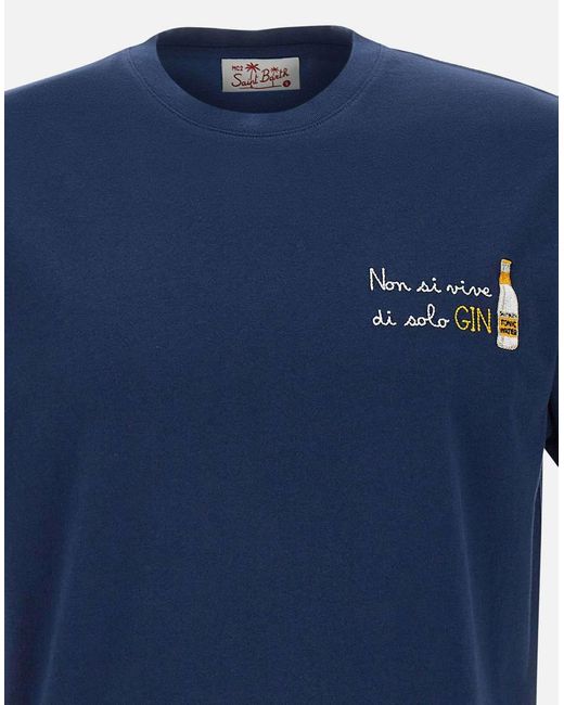 Mc2 Saint Barth Blue T-shirts And Polos for men