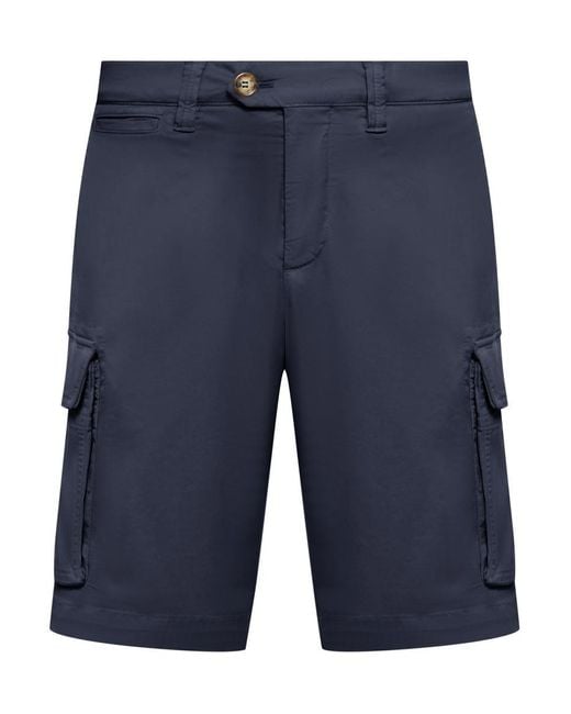 Brunello Cucinelli Blue Bermuda Shorts for men