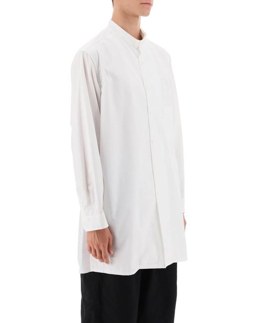 Yohji Yamamoto White Layered Longline Shirt for men