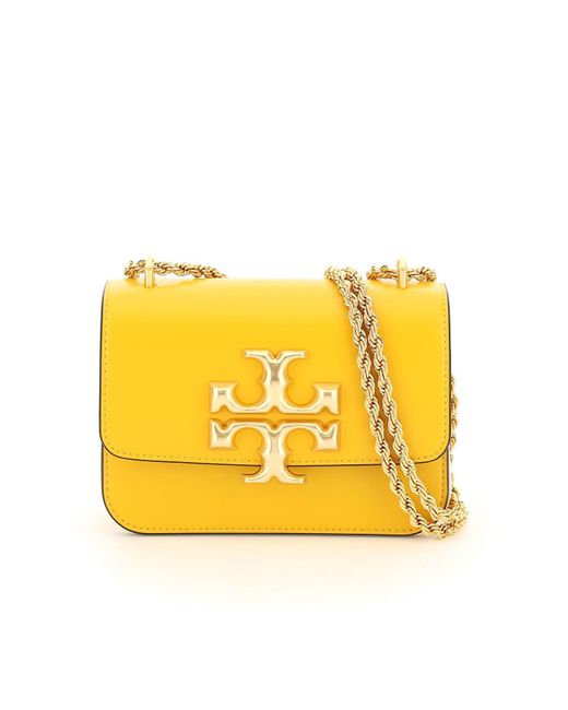 Tory Burch Leather Eleanor Small Shoulder Bag in Yellow Lyst Australia