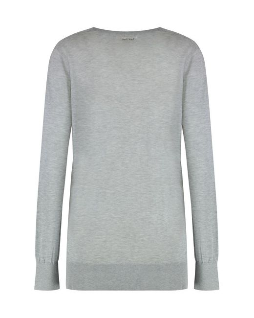 MICHAEL Michael Kors Gray Fine-Knit Sweater