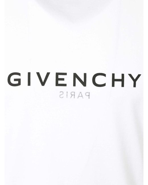 Givenchy White Reverse Cotton T-Shirt for men