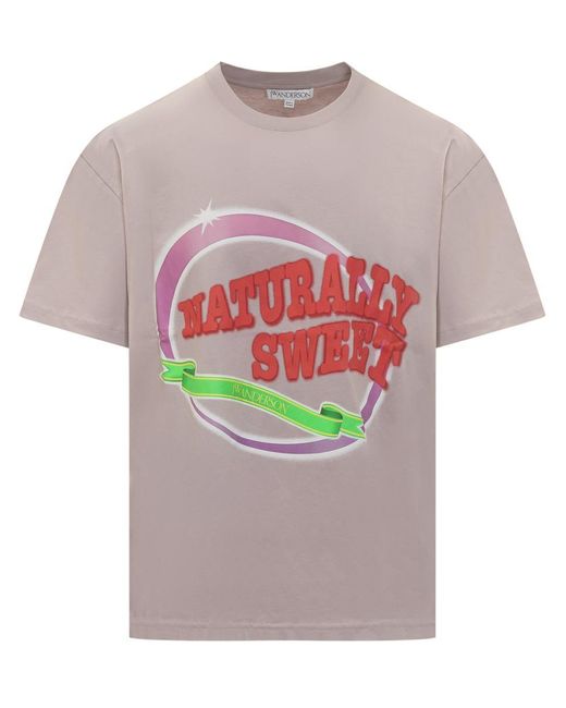 J.W. Anderson Pink T-shirt Naturally Sweet for men