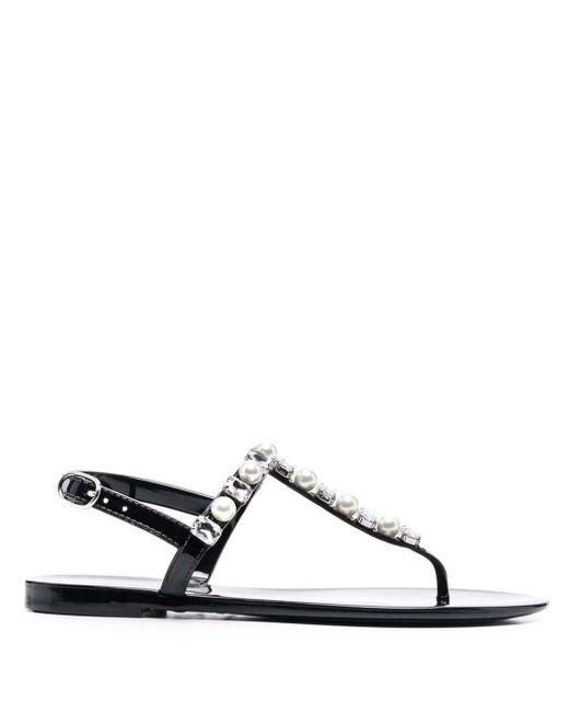 stuart weitzman crystal jelly sandals