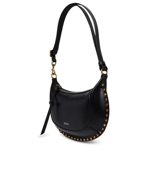 Isabel Marant Black 'Oskan Moon' Leather Bag
