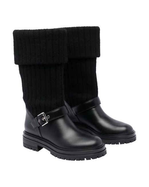 Gianvito Rossi Black Thurso Boots