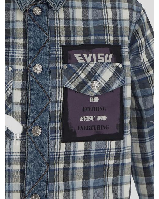 Evisu Blue Jackets for men