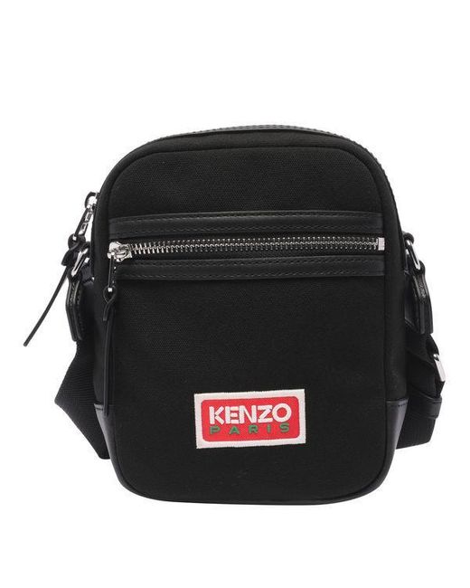 KENZO Black Explore Crossbody Bag for men