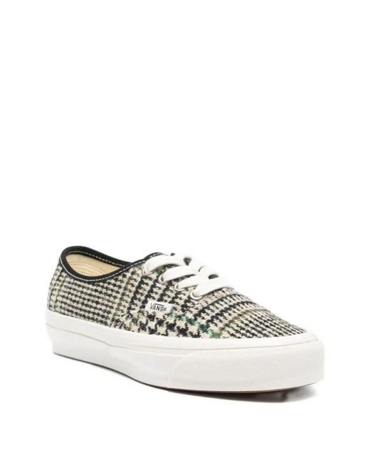 Vans White 'Lx Authentic 44 Harris Tweed' Sneakers