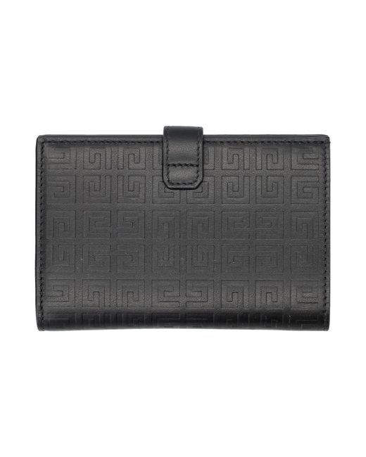 Givenchy Black G-Cut Medium Bifold Wallet