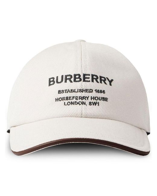 Burberry Caps & Hats in Natural for Men | Lyst