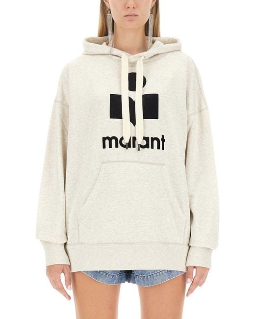 Isabel Marant Mansel Sweatshirt in White Lyst Canada