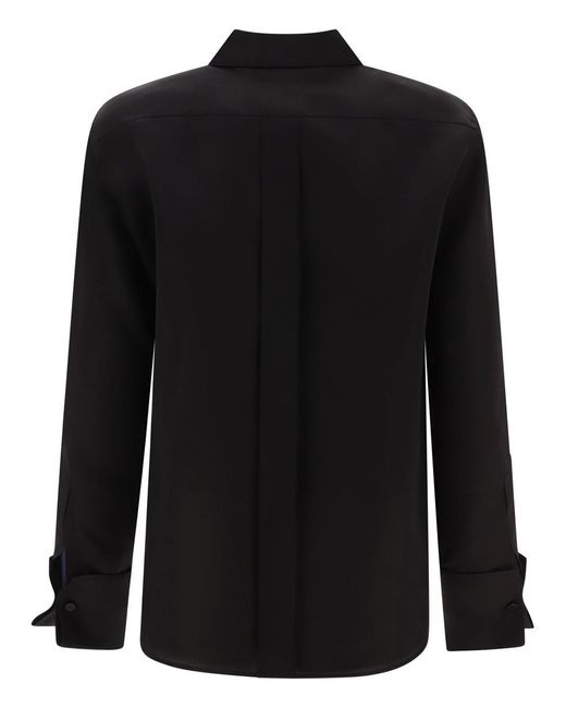 Max Mara Black "Nola" Silk Organza Shirt